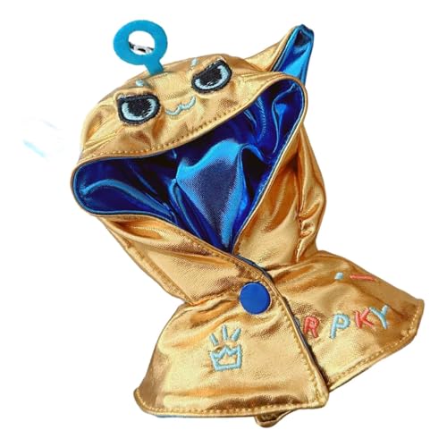 Harilla Anhänger Puppe Hoodie Mantel Kostüm Dress up Puppe Outfits Miniatur Kleidung für 15cm 17cm Party Gastgeschenk Kinder Geschenke Neue Jahr, Gold von Harilla