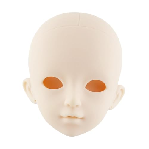 Harilla BJD-Puppenkopf, Ersatz ohne Make-up, Körperteile ändern, Make-up üben, Spielzeugbasteln, Puppenherstellung, Zubehör zum Üben von Make-up, 48 cm A1 von Harilla