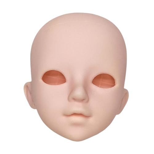 Harilla BJD-Puppenkopf, Ersatz ohne Make-up, Körperteile ändern, Make-up üben, Spielzeugbasteln, Puppenherstellung, Zubehör zum Üben von Make-up, 48 cm A2 von Harilla