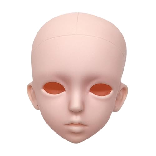 Harilla BJD-Puppenkopf, Ersatz ohne Make-up, Körperteile ändern, Make-up üben, Spielzeugbasteln, Puppenherstellung, Zubehör zum Üben von Make-up, 60 cm B2 von Harilla