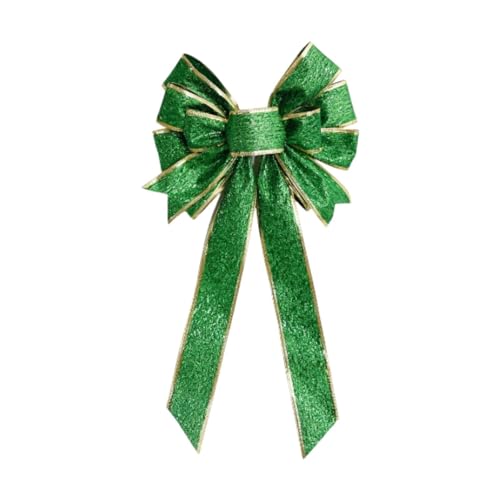 Harilla Bogengrün Feiern St. Patrick's Day Decor DIY Golden Edge Vielseitige Projekte Dekorative Vorräte Hängende Ornament Bowknot, 24,5cmx45cm von Harilla