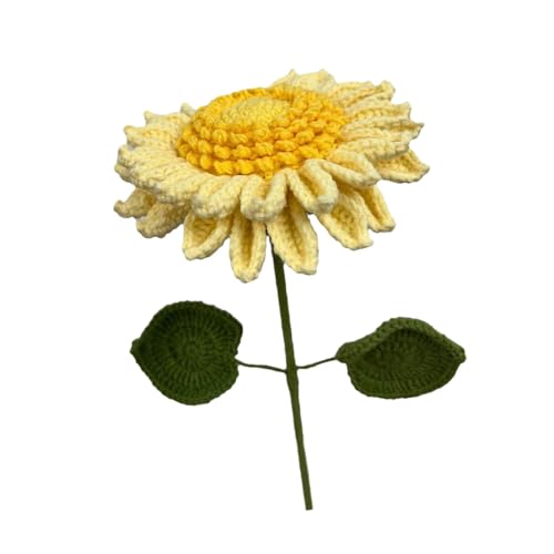 Harilla Häkelblume DIY BRAUKT BRACHT BLUMAL Arrangement Home Dekoration Künstliche für Abschlussbüro von Themen Party, Gelb Harilla Häkelblume DIY BRAUKT BRACHT BLUMAL Arrangement Home Dekoration Künstliche für Abschlussbüro von Themen Party, Gelb von Harilla