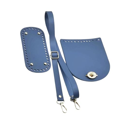 Harilla Häkeln Sie Taschenboden Basis DIY Tasche Riemen Set für Umhängetasche Schultertasche Handtasche, Blau von Harilla