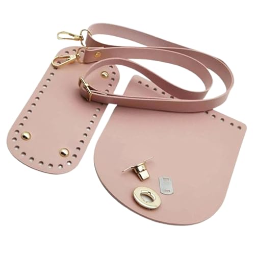 Harilla Häkeln Sie Taschenboden Basis DIY Tasche Riemen Set für Umhängetasche Schultertasche Handtasche, ROSA von Harilla