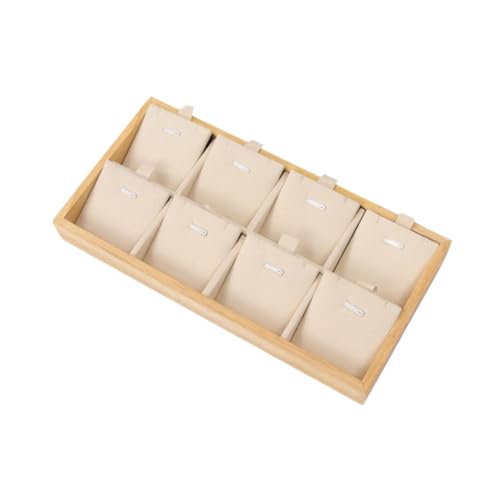 Harilla Halskette Anhänger Tablett Anhänger Display Organizer Halskette Anhänger Organizer Schmucktablett für Eitelkeit, Beige von Harilla