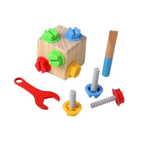 Harilla Holzbausatz, Lernspielzeug, kreatives Geschenk, Montageset, Montessori-Spielzeug, DIY-Nuss-Montagespielzeug für Kinder im Alter von 0–3 Jahren von Harilla
