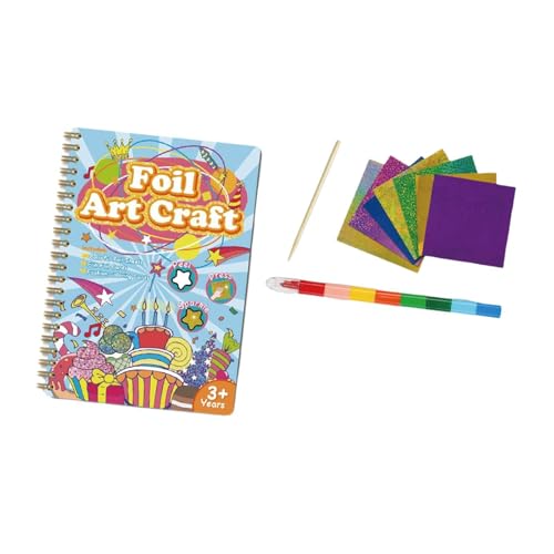 Harilla Kinder-Bastel-Aktivitätsset, Malbuch, Kunstbedarf, handgemachtes, farbenfrohes Zeichenspielzeug, magisches Kunst-Stickerbuch für Teenager, B von Harilla