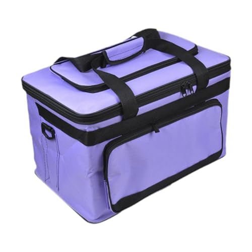 Harilla Kunstversorgungsbeutel, Zeichenwerkzeugorganisator, Canvas Tragbares Premium -Tragetasche für Craft Tool, L Purple von Harilla