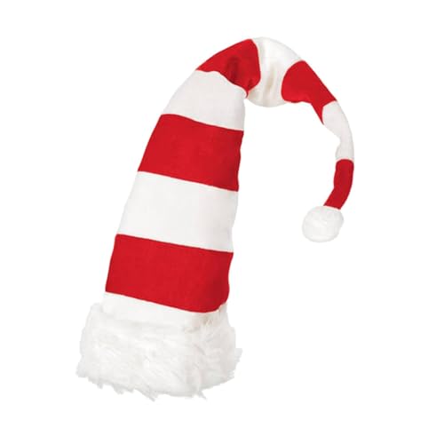 Harilla Lange Weihnachtsmütze, lustige Weihnachtsmütze für Männer und Frauen, Partyhüte, Foto-Requisiten, gestreifte Weihnachtsmützen für Kostüm, Maskerade von Harilla
