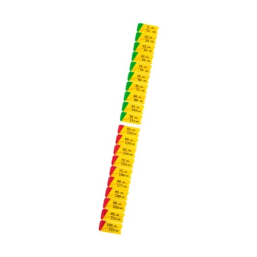 Harilla Leistungsschalter-Etikettenaufkleber, Gewichtsaufkleber, Gewichtsstapel-Etiketten, Abziehbilder für den Körperbau, 5 bis 100 Kg, 3.2 Cm X 1.2 Cm von Harilla