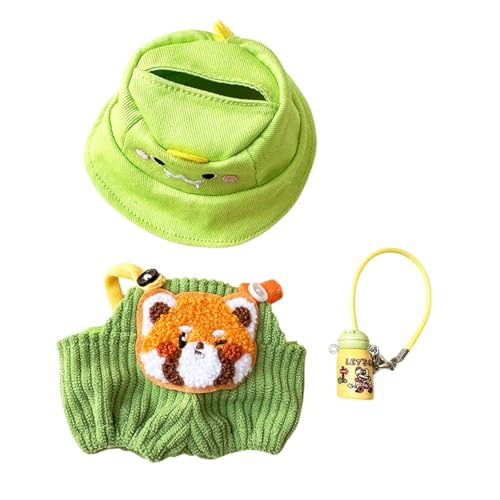 Harilla Mini-Puppen Hosen Kleidung Set, niedlicher Puppen Anzug, Flasche verkleiden Kostüme, Puppen Bekleidung Zubehör, Hut Set für Mädchen Puppe, Hundeflaschenset von Harilla