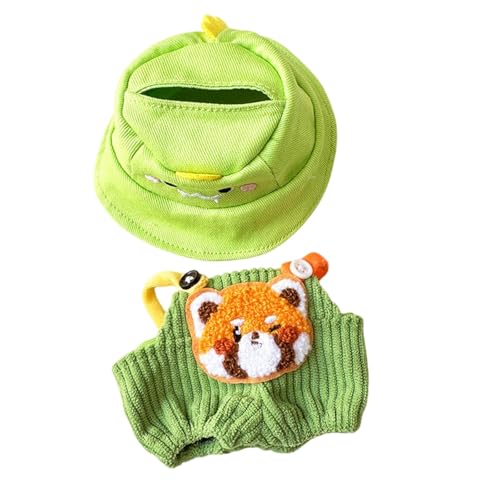 Harilla Mini-Puppen Hosen Kleidung Set, niedlicher Puppen Anzug, Flasche verkleiden Kostüme, Puppen Bekleidung Zubehör, Hut Set für Mädchen Puppe, Hundemütze-Set von Harilla