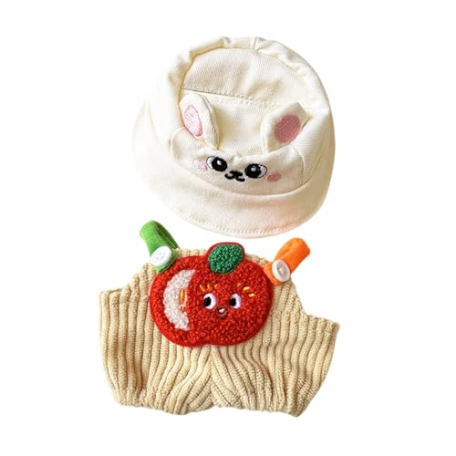 Harilla Mini-Puppen Hosen Kleidung Set, niedlicher Puppen Anzug, Flasche verkleiden Kostüme, Puppen Bekleidung Zubehör, Hut Set für Mädchen Puppe, Obsthut-Set von Harilla