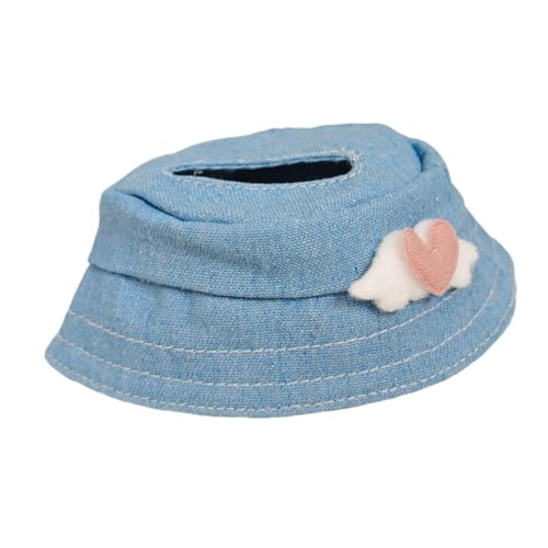 Harilla Mini-Puppenhut, Kopfbedeckung, stilvolle DIY-Fantasie, pädagogische Mode für Kinder, Machen Sie Ihre eigenen Puppen, verkleiden Sie Sich für 15 cm, Blau von Harilla