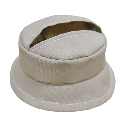 Harilla Plüsch-Puppenhut, süßer Puppenhut, DIY-Spielzeug, Cartoon, Rollenspiel, Foto-Requisiten, weiches Plüsch-Puppenzubehör, Ankleiden für 5,91-Zoll-Puppe, Khaki, Style B von Harilla