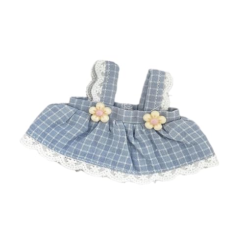 Harilla Puppe Suspender Rock Doll Kleidung Rollen Spielen Bildungsspielzeugkostüm Outfits für 12 cm Puppengeburtstagsgeschenke, Blau von Harilla