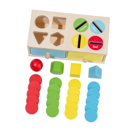 Harilla Sortierbox für Kinder aus Holz, farblich passendes Farbsortierspiel, Früherziehungsspielzeug, Klassifizierungsbox aus Holz, Spielzeug für Kinder von Harilla