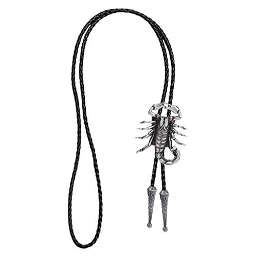 Harilla Western Cowboy Silber Scorpion Bolo Tie Indianer Anhänger Krawatte von Harilla