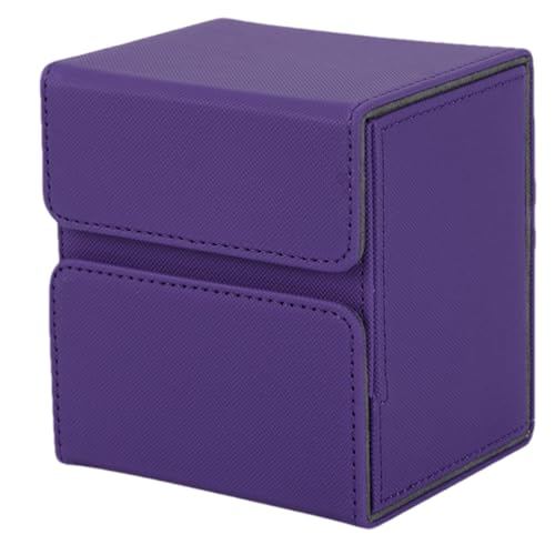 Card Trading Deckbox – Kartendeck-Box, weiches PU-Leder, Mikrofaser-Innenfutter, Deck-Box, wasserdichte Deckbox, Magnetverschluss, große Kapazität, Aufbewahrungsbox für 100+ einhüllige Karten von Harmoousue