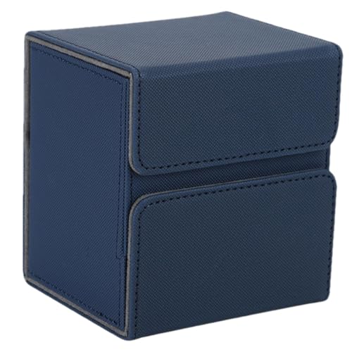 Card Trading Deckbox – Kartendeck-Box, weiches PU-Leder, Mikrofaser-Innenfutter, Deck-Box, wasserdichte Deckbox, Magnetverschluss, große Kapazität, Aufbewahrungsbox für 100+ einhüllige Karten von Harmoousue