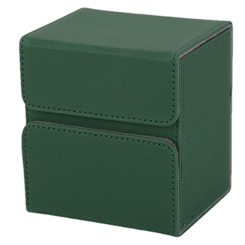 Card Trading Deckbox – Kartendeck-Box, weiches PU-Leder, Mikrofaser-Innenfutter, Deck-Box, wasserdichte Deckbox, Magnetverschluss, große Kapazität, Aufbewahrungsbox für 100+ einhüllige Karten von Harmoousue