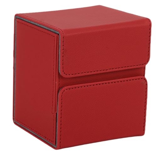 Card Trading Deckbox – Kartendeck-Box, weiches PU-Leder, Mikrofaser-Innenfutter, Deck-Box, wasserdichte Deckbox, Magnetverschluss, große Kapazität, Aufbewahrungsbox für 100+ einhüllige Karten von Harmoousue