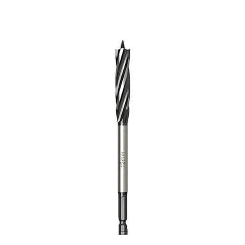 1pc 10-25mm 1/4 "Hex Schaft High Speed ​​Stahl Auger Bohrer Bits Vier-Slot Zimmermann bohrer Bit Holzbearbeitung Werkzeuge Loch Opener Schneider(12x165mm) von Haroar