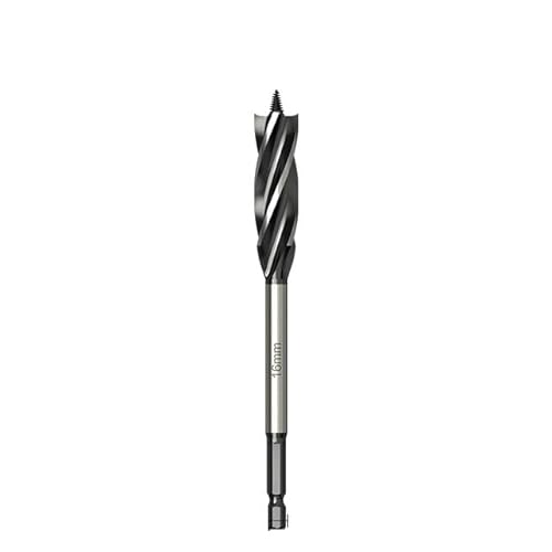 1pc 10-25mm 1/4 "Hex Schaft High Speed ​​Stahl Auger Bohrer Bits Vier-Slot Zimmermann bohrer Bit Holzbearbeitung Werkzeuge Loch Opener Schneider(16x165mm) von Haroar