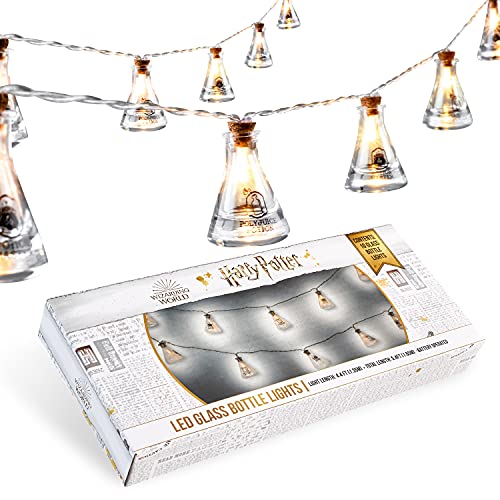 Harry Potter LED Lichterkette Batterie Warmweiß mit Zaubertrank Motiven, 10 LED Deko Licht String Lights 1.65 m von Harry Potter