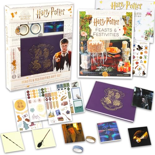 Harry Potter Partygeschenk-Set für Jungen und Mädchen – Set mit 144-teiligem Zubehör-Set inklusive Rezeptbuch, Aktivitäten, Dekoration und mehr Party-Set für Kinder und Erwachsene von Harry Potter