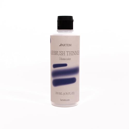 Hartem - Airbrush Verdünner 200 ml (6.76 FL Oz) mit Anti-Spill Cap | Verdünnt Farben, erhöht die Fließfähigkeit und verzögert das Austrocknen im Inneren der Airbrush von Hartem