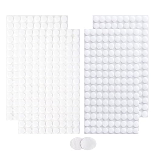 270 Pairs Selbstklebende Punkte-540Pcs (270 Paare),10mm Durchmesser Starke klebrige runde Nylonpunkte, Nylon klebrige hintere Punkte, Haken und Schleife Punkte mit Kleber, für Klassenzimmer, Büro von HarttiHome