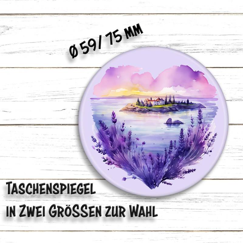 Taschenspiegel Lavendel Herz von HarzWare