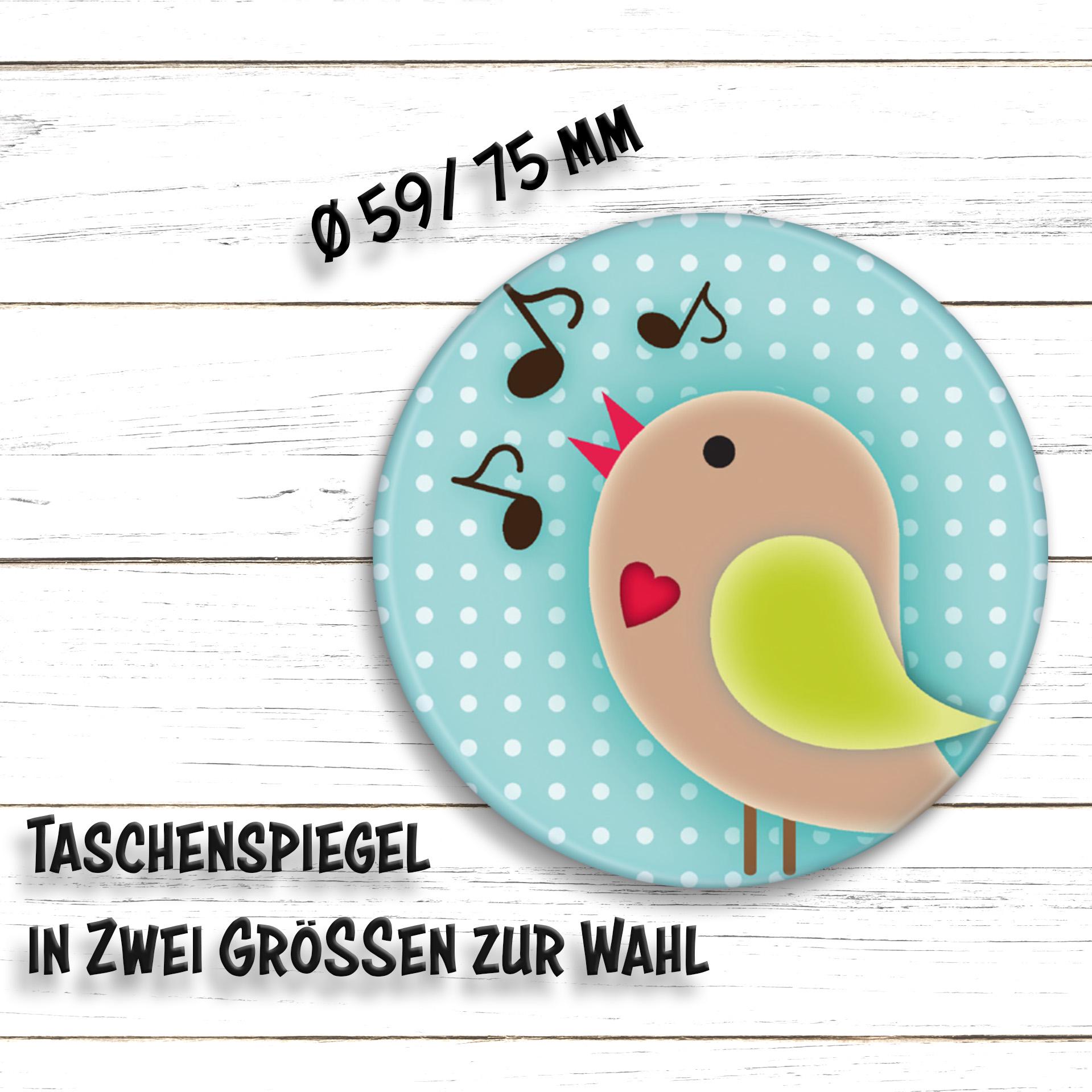 Taschenspiegel Süßer Vogel von HarzWare