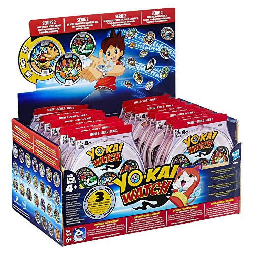 Yo-Kai Series 2 Medals - Case of 24 Blind Bags - 72 Random Medals by Yokai … von Hasbro