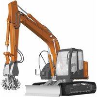 Hitachi Zaxis 135US mit Messerkopf von Hasegawa