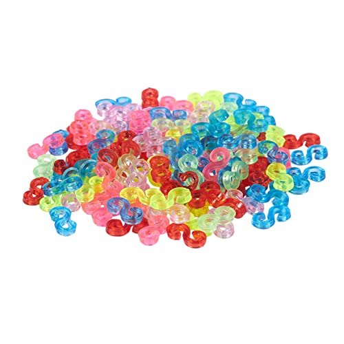 Haslbeck Neue Tolle Webstuhl Bands Packung mit 125 bunten S-Clips von Haslbeck