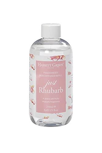 Hassett Green London - Just Rhubarb - Nachfüllung für Duftöl-Raumerfrischer - 250ml Flasche für langanhaltenden, fruchtigen Duft in Ihrem Zuhause von Hassett Green London