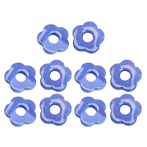 10 Stück Acryl-Perlen für Süßigkeiten, Blumen, Perlen für Bastelarbeiten, Zöpfe, Armbänder, Ohrringe, Schmuckherstellung von Hattba