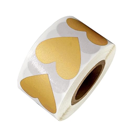 300 Stück Herz-Kratz-Etiketten, 25 mm, selbstklebend, für kleine Unternehmen, Hochzeit, Geburtstag, Valentinstag 300 Stück Herz-Kratz-Etiketten, 25 mm, selbstklebend, für kleine Unternehmen, Hochzeit, Geburtstag, Valentinstag von Hattba