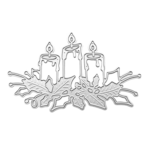 Candlestick Stanzformen aus Metall, Prägeschablone, Weihnachtsfeier, Zubehör für Kartenherstellung, Möbeldekoration von Hattba