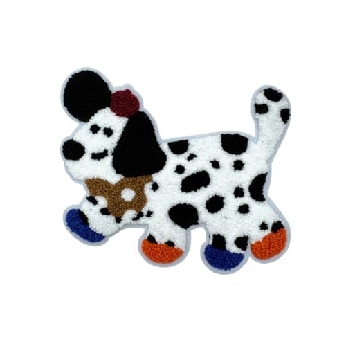 Cartoon-Hunde-Patches, kreative Kleidung, Dekoration, Hunde-Applikationen, handgefertigtes Set, Basteln, Hemd, Stickerei-Flicken von Hattba