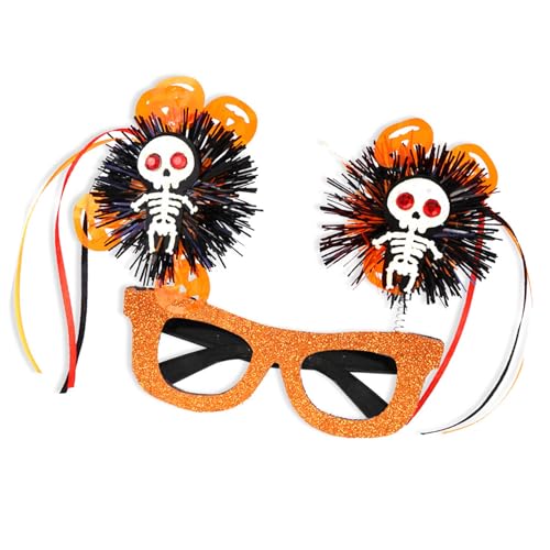 Festliche Brille, Karneval, Halloween, Foto-Requisiten, glitzernde Dekorationen, Skelett, Teenager, Erwachsene, Halloween von Hattba