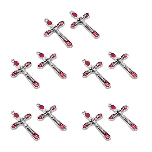 Hattba Exquisite Christus-Anhänger zum Basteln von Halsketten, Charms, zur Herstellung von Halsketten, Armbändern, Schlüsselanhängern, 10 Stück von Hattba