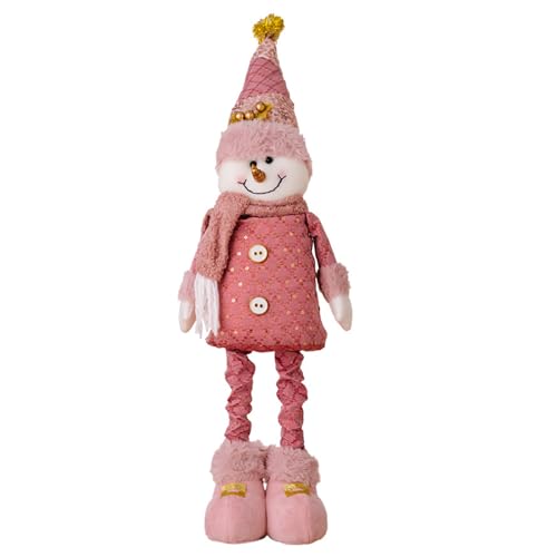 Hattba Weihnachtsfigur Teleskoppuppen für Feste Heimdekoration Einstellbare Größe Erweiterbare Figur Tischplatte Ornament von Hattba