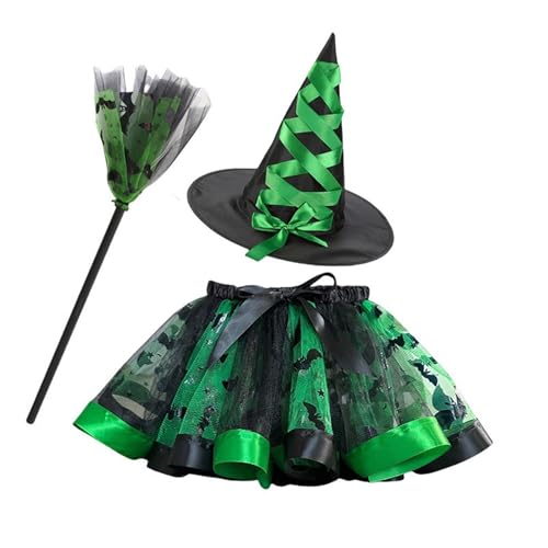 Stilvolles Hexenkostüm-Set, stilvolle Hexenkostüm-Kollektion für Damen, für Halloween-Feier von Hattba