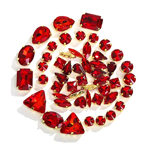 Strasssteine zum Aufnähen von Kleidung, Schuhen, Taschen, Schmuckherstellung, glänzend, flache Rückseite, Glas-Strasssteine, 50 Stück Strasssteine zum Aufnähen von Kleidung, Schuhen, Taschen, Schmuckherstellung, glänzend, flache Rückseite, Glas-Strasssteine, 50 Stück von Hattba