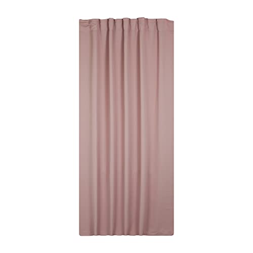 Haus und Deko Vorhang Verdunkelungsvorhang 140 x 245 cm Rosa Blickdicht Gardinen Kräuselband Thermovorhang lichtdicht Kälteschutz verdunkelnd für Schlafzimmer Wohnzimmer Kinderzimmer von Haus und Deko