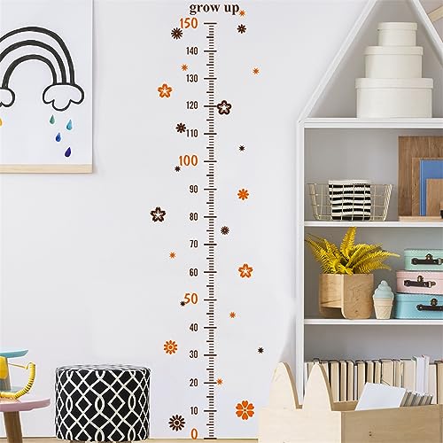 Hava Kolari Blume Wandaufkleber Kids Messlatte Height Chart Wachstum Diagramm Wandtattoo Wandsticker Kinderzimmer Messlatte KöRpergrößE HöHentabell von Hava Kolari