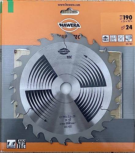 HAWERA SuperTec. Präzisionssägeblatt 190 x 20/16 von Hawera